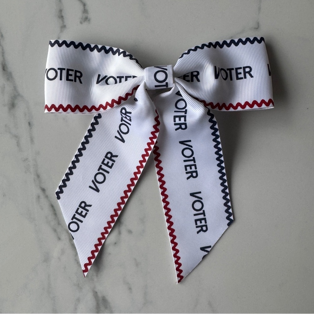 NWT Draper James "Voter" Bow Hair Barette Clip